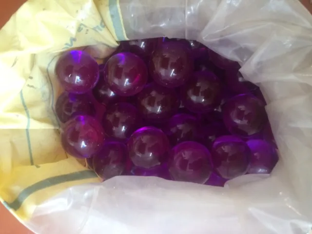Purple Acrylic Spheres Plastic Balls 3/4" Diameter - 6 Pieces Per Bag