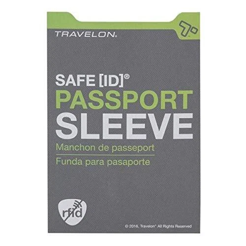 Travelon Safe ID Rfid Blocking Passport Sleeve - Gray