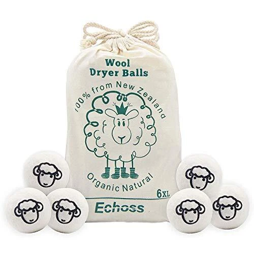 Echoss Balle de Séchage pour Sèche-linge & Boule Adoucissant de Lavage Parfum en