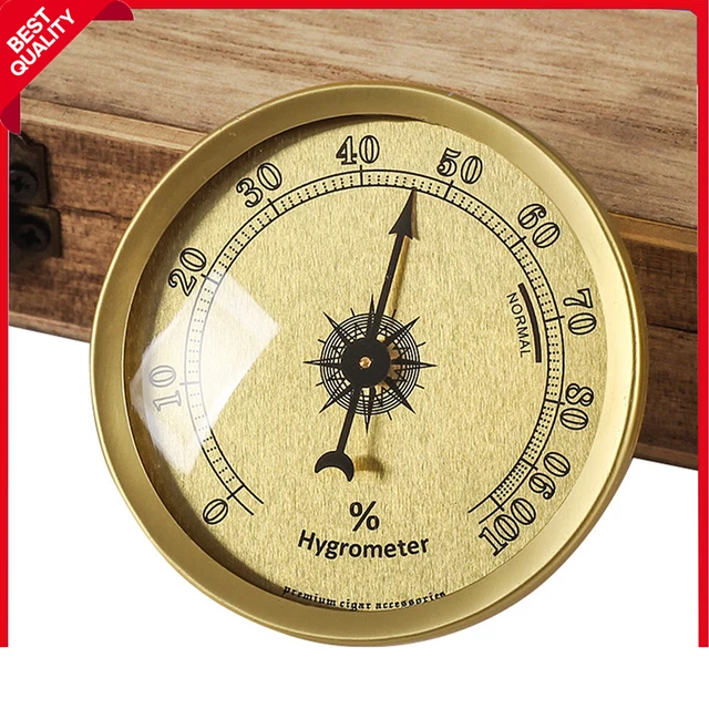 🌡️ Higrómetro Analógico Digital Para Humidor – Controla Temperatura Y Humedad De Tus Cigarros (Modelo FH1539G)