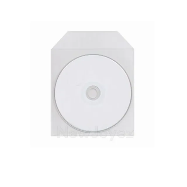 10,000 CPP Clear Plastic Sleeve Bag Envelope with Flap CD DVD Disc 50µ Wholesale
