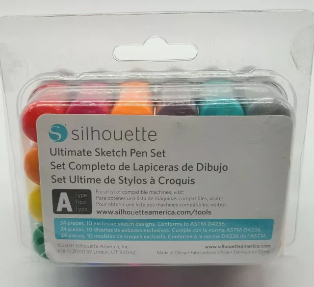 Pour Silhouette CAMEO Kit de 24 stylos à Bille neuf 2