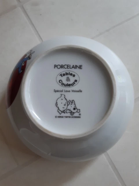 BOL TINTIN LE LOTUS BLEU en PORCELAINE 3