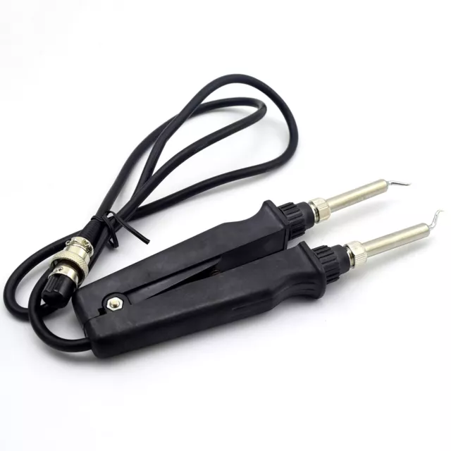 Double Soldering Iron Tweezer Electric Heating Clamp for Crowded Circuit Board