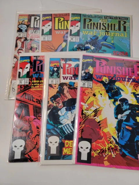 Marvel Comics Punisher War Journal Bundle (Plus Bonus Issues (Nam #67), VF/NM)
