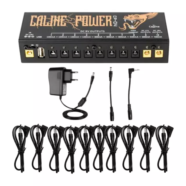 Alimentation Pour Pédales De Guitare, 10 Sorties DC Isolées, 18V, 1a,