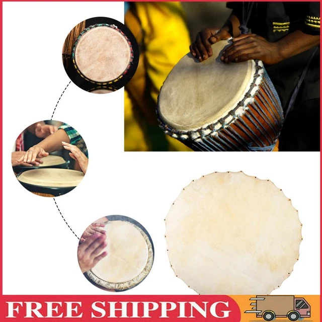 Drum Goat Skin Head for African Tambourine Percussion Drum Part (Diameter 300mm)