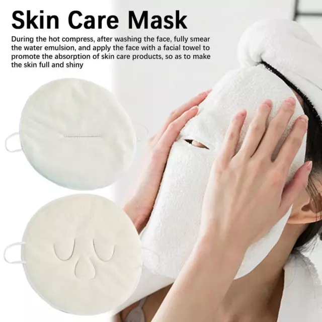 NEW Reusable Face Towel Mask Spa Facial Steamer Towel Cold Hot Compress✨k