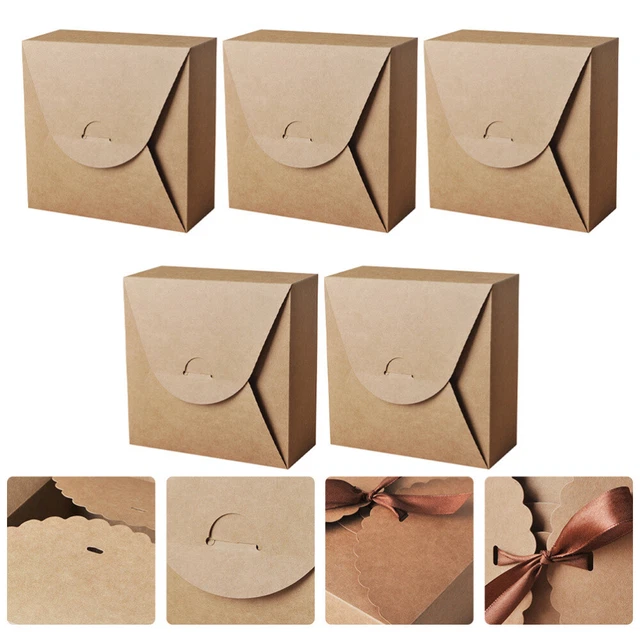 5 Pcs Cake Container Macaron Bakery Take Out Muffins Paper Cup
