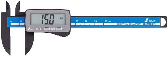 Shinwa measurement Shinwa Sokutei Digital caliper carbon fiber upper case 1 286