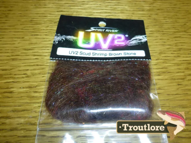 Brown Stone Uv2 Scud Shrimp Dubbing Spirit River - New Fly Tying Dub Material