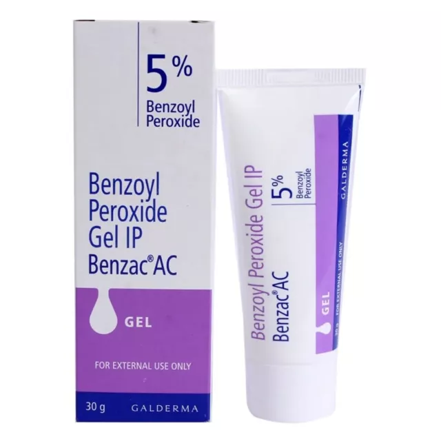 2xBENZAC AC 5% gel peróxido de benzoilo acné espinillas galderma | 30...