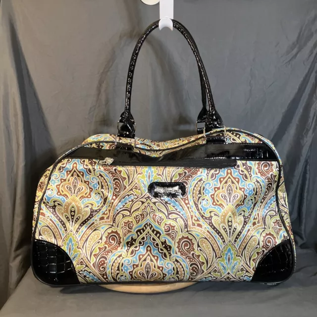 Kathy Van Zeeland Large Duffle Bag Weekender Over Night Travel Tote