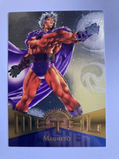 1995 Fleer Marvel Metal #104 Magneto Card