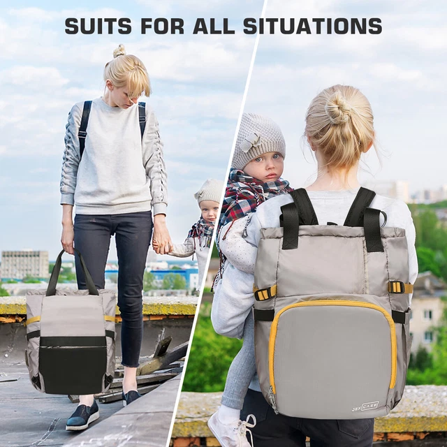 Baby Diaper Bag Mummy Maternity Nappy Backpack Multifunctional Waterproof 7
