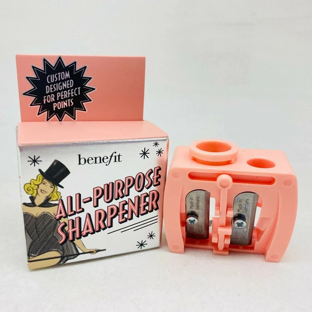 Benefit Rosa Doble Todos los Usos Maquillaje Lápiz Afilador Hoja Herramienta de Limpieza en Caja