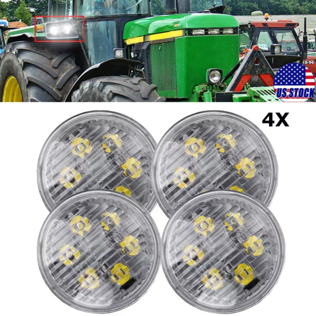 4PCS 4.5" Round LED Fender Work Light For John Deere 4040 4240 4440 4640 4840 US