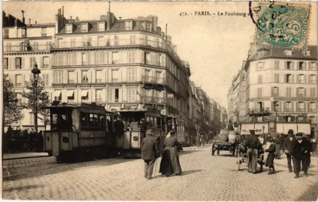 CPA PARIS - Le faubourg du Temple (80252)