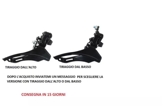 Deragliatore Anteriore Shimano  BICICLETTA MOUNTAIN BIKE CITYBIKE tubo 31,8 MM