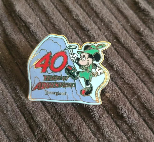 Disney Disneyland 40 Years of Adventure Fantasyland Mickey Matterhorn Pin