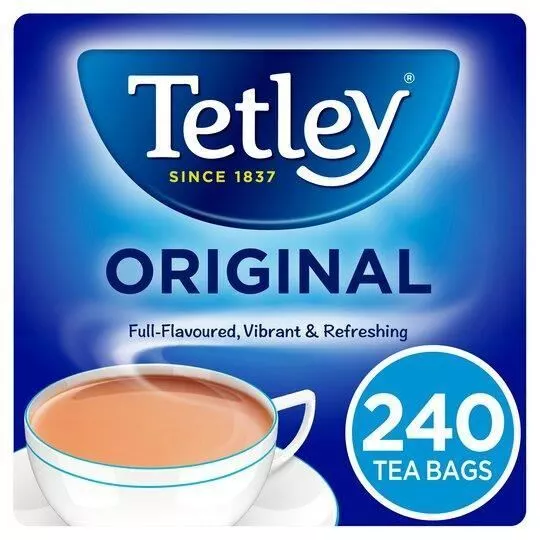 Tetley Original Tea Bags 240 Pack 750g Worldwide Delivery