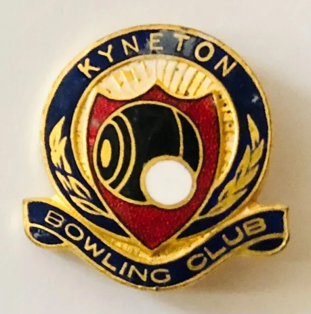 Kyneton Bowling Club Badge Pin Rare Vintage (K1)