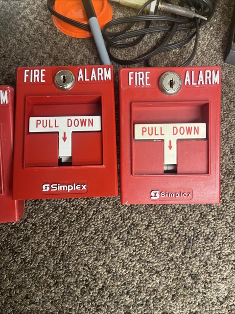 SIMPLEX 4099-9001 ADDRESSABLE Manual Fire Alarm Pull Station $15.00 ...