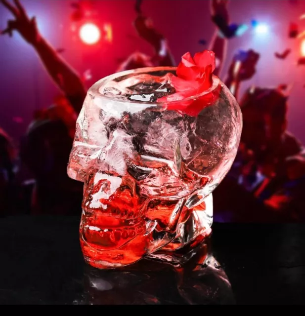 4 Skull Head Shot Glass Cup Wine Mug Beer Glass Mug Crystal Whisky Vodka Cup