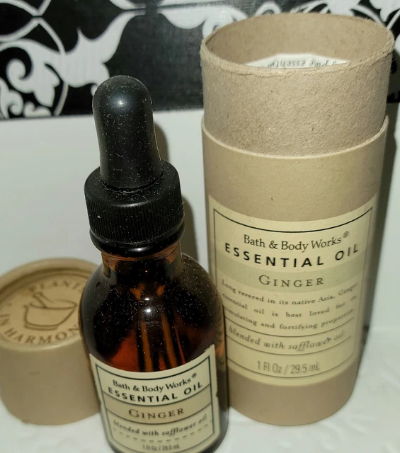 Bath & Body Works Essential Oil GINGER 1 FL OZ/29.5 ML Blended W/ Safflower Oil