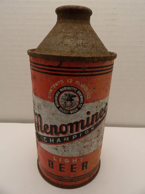 Menominee Champion Light Beer Irtp Cone Top Beer Can #173-18 Michigain