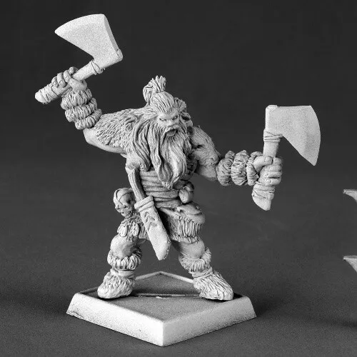 Mini Figura RPG Reaper Miniatures Hurgg the Bloody #14562 Icingstead sin pintar