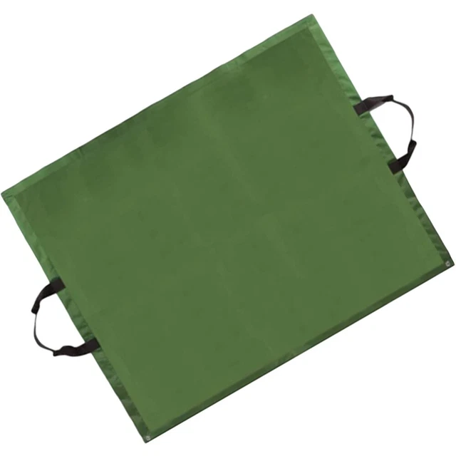 Bolsa de almacenamiento de hojas caídas bolsa de lona contenedor de lona verde ejército