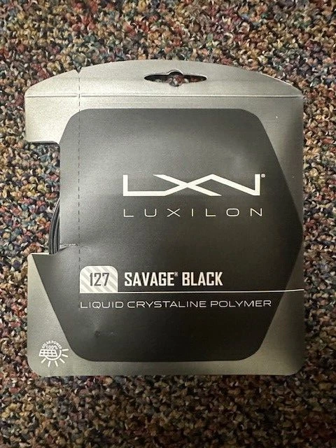 LUXILON Savage Black 127 (16L) Tennis Strings (set)