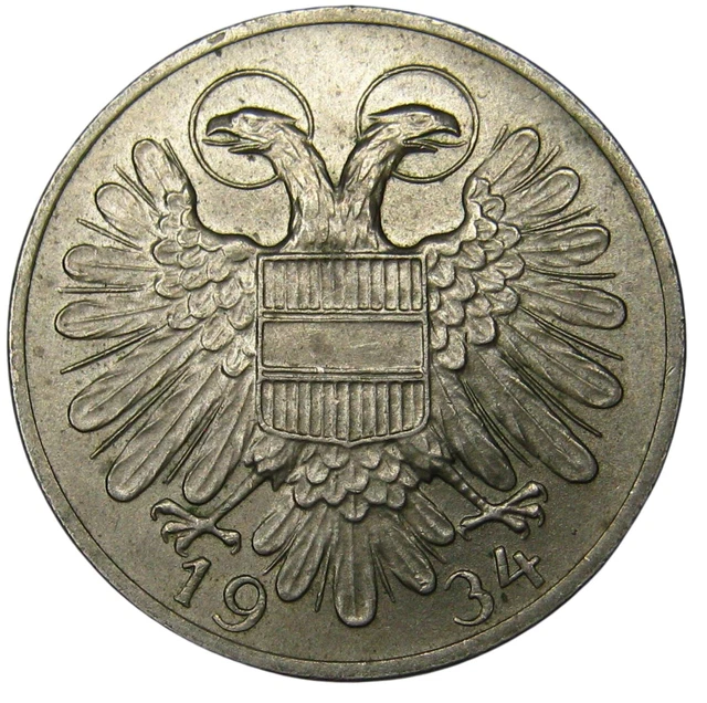 AUSTRIA - 1934 50 Groschen KM# 2850 Choice Lustrous High Grade