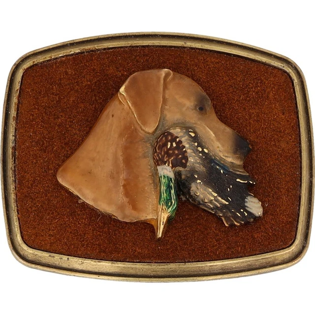 Uccello Cane Pointer Retriever Anatra Caccia Cacciatore Labrador Lab 70s Vintage