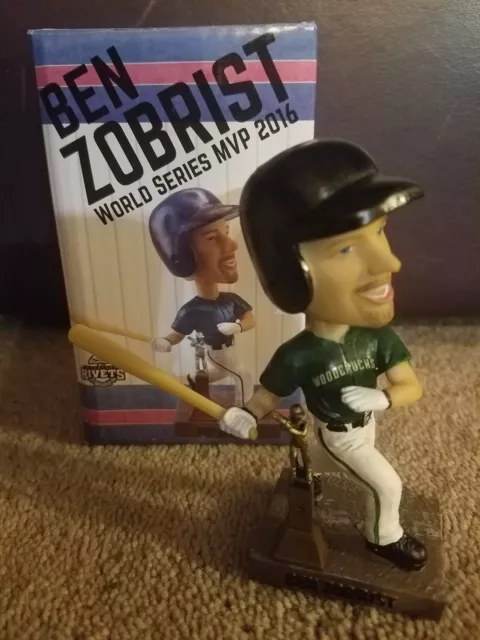 Ben Zobrist 2016 Chicago Cubs 2017 Rockford Rivets Bobblehead SGA New in Box NIB