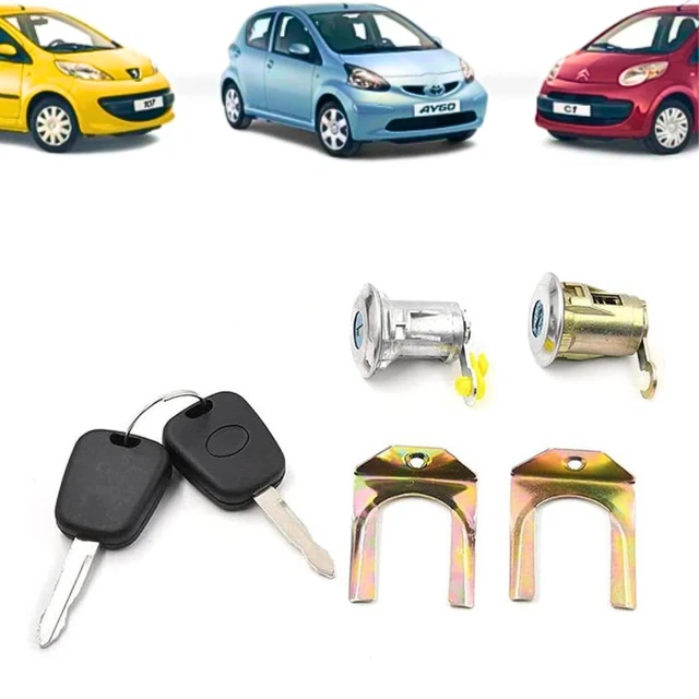 Barillet De Serrure Citroën C2 C3 - Cylindre Porte Conducteur Gauche Avec Clés - 9170T9