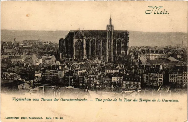 CPA AK METZ bird show from the tower garrison church view prise de la Tour (454936)