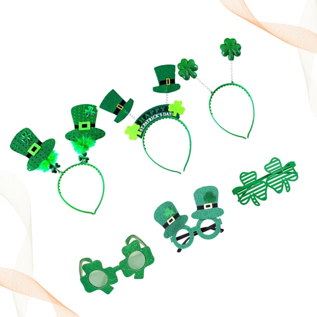 6 pz cappello trifoglio decorazione festa irlandese