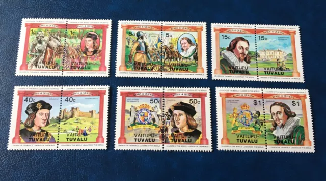 Vaitupu Tuvalu - 12 mint stamps Kings & Queens