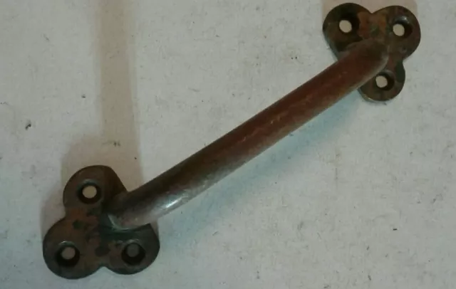 Antique Primitive Cabinet Or Barn Brass Door Handle