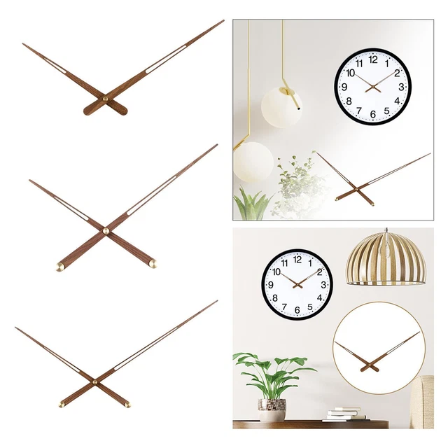 Aiguilles d'horloge Pièces de rechange en noyer noir pour horloges