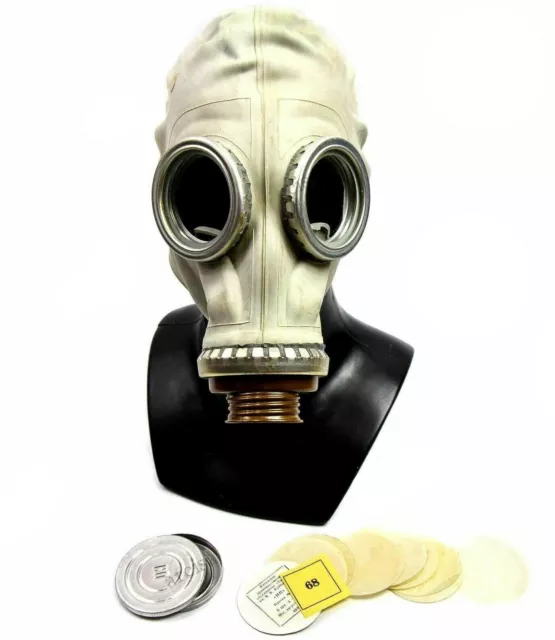 Soviet Russian Gas mask GP5 anti-fog lenses Grey MEDIUM size Respirator NEW