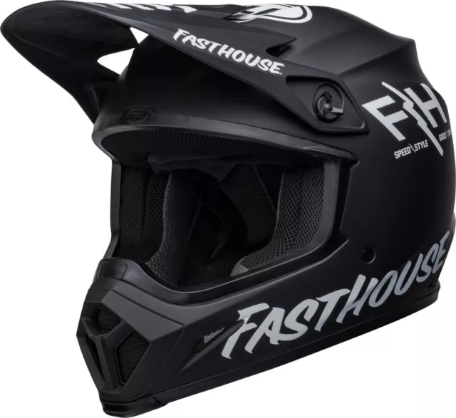 Bell Helmets MX-9 Crosshelm Fasthouse MIPS MX Helm Matt Schwarz 2