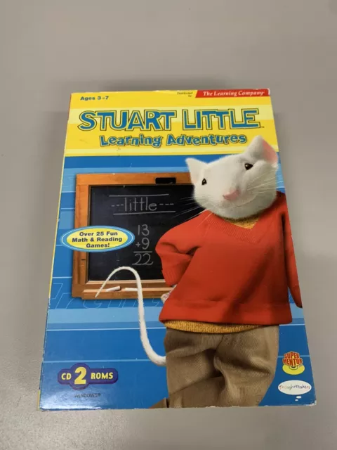 2002 Stuart Little Learning Adventures PC Ages 3-7 CD 2 Roms (Volumes 1 & 2)