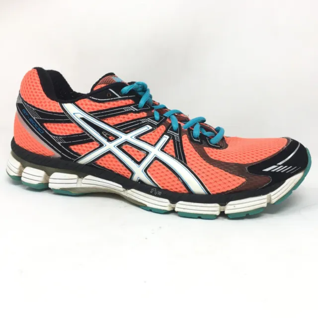 Asics GT-1000 Running Shoes Sneakers Women's Size 12 US/44.5 EU Orange Black Gym