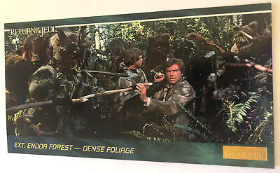 Return Of The Jedi Widevision Trading Card 1995 #72 Endor Forest Han Solo Luke