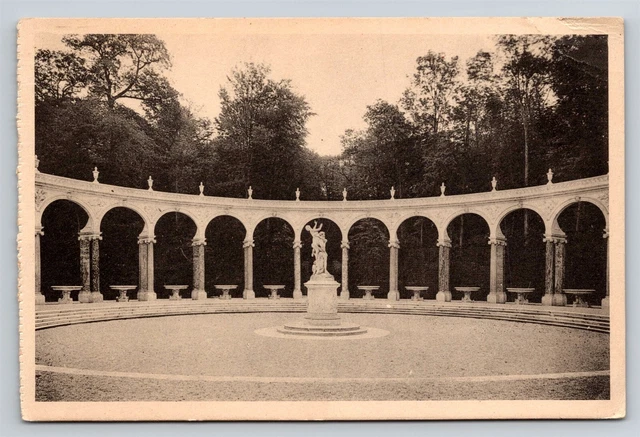 France Palace of Versailles Park Colonnade Parc Chateau De Old Vtg Postcard View
