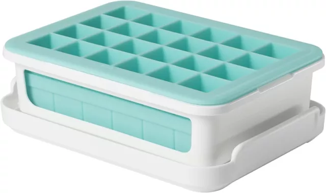 OXO Good Grips Small Silicone Ice Cube Tray, 48 Cubes, Blue