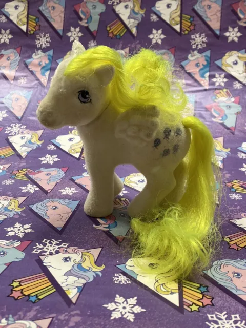 Rose: My Little Pony Vintage Pegasus So Soft SS Flocked Surprise G1